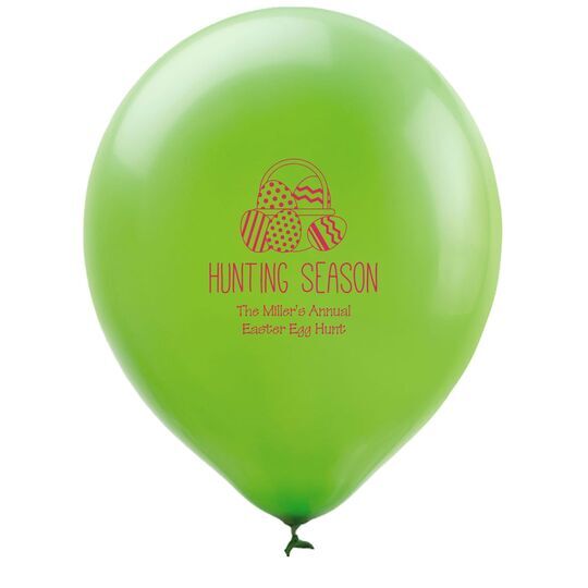 Hunting Season Easter Latex Balloons